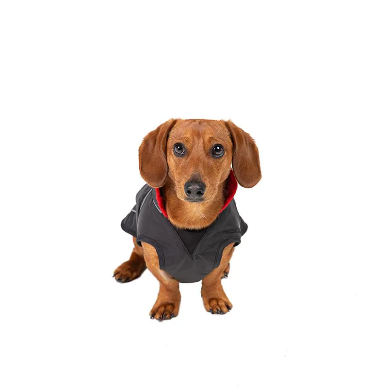 Dryrobe Dog Coat Black/Red-2